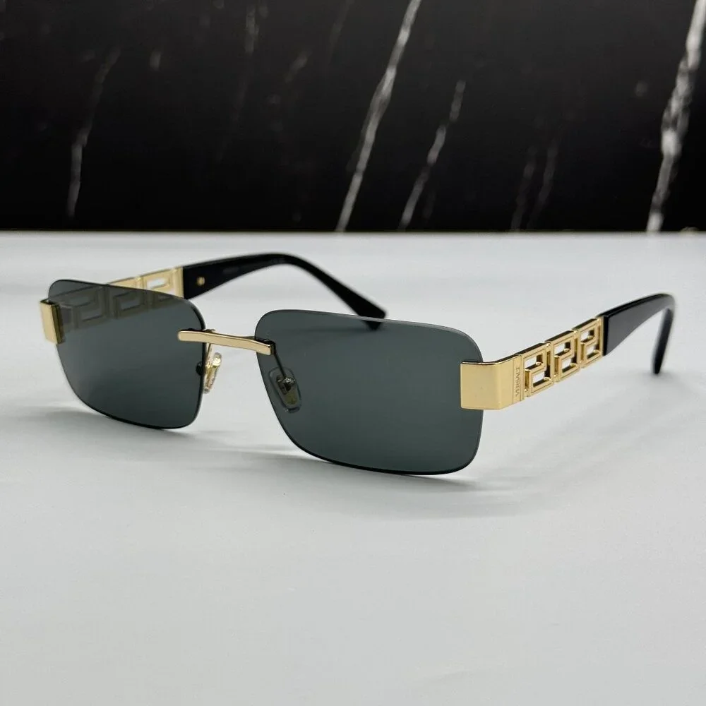 NEW VERSACE VE2298 1002/87 SUNGLASSES MOD 2298 GOLD MEN EYEWEAR VE2298 100287